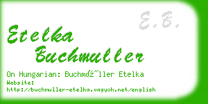 etelka buchmuller business card
